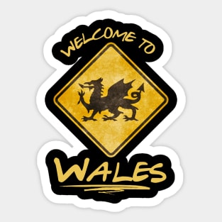 Welcome to Wales Sticker